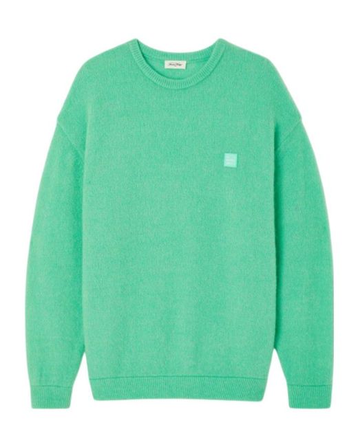 American Vintage Green Long-Sleeved Sweater for men