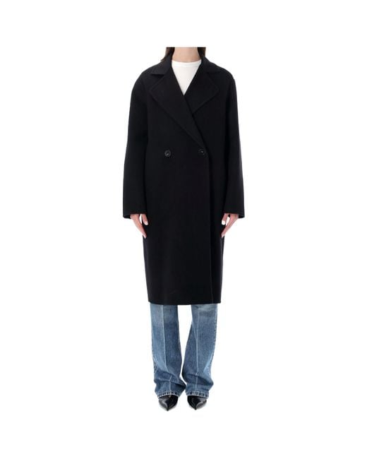 Stella McCartney Black Double-Breasted Coat