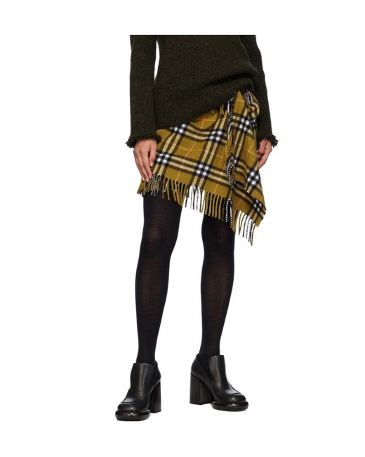 Burberry Metallic Gonna Con Fibbia Decorativa