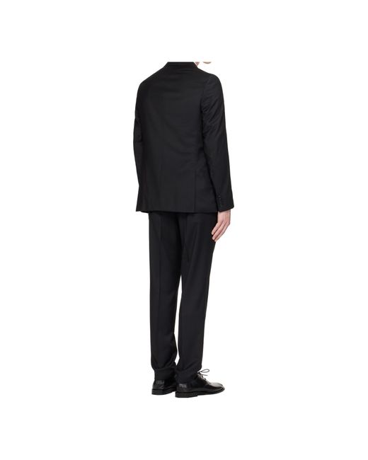 Boss Black Boss Micro-Patterned Slim Fit Suit for men