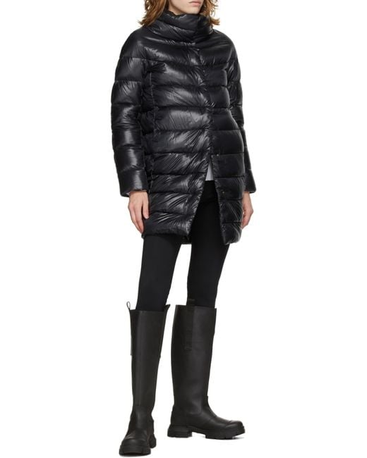 Herno Black Slim-Fit Quilted Down Puffer Jacket