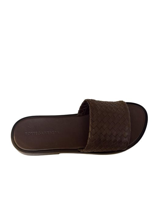 Bottega Veneta Brown Elio Slip-On Sandals for men