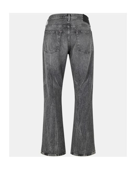 Acne Gray Straight Jeans for men