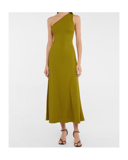 Christopher Esber Green One-Shoulder Dress