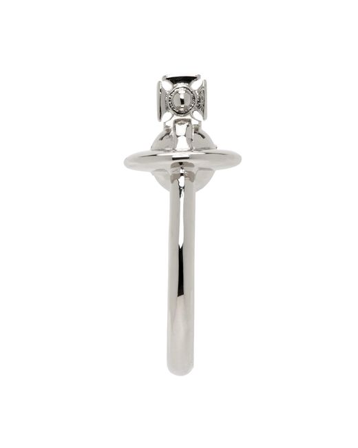Vivienne Westwood White Vera Single-Ring Earrings for men