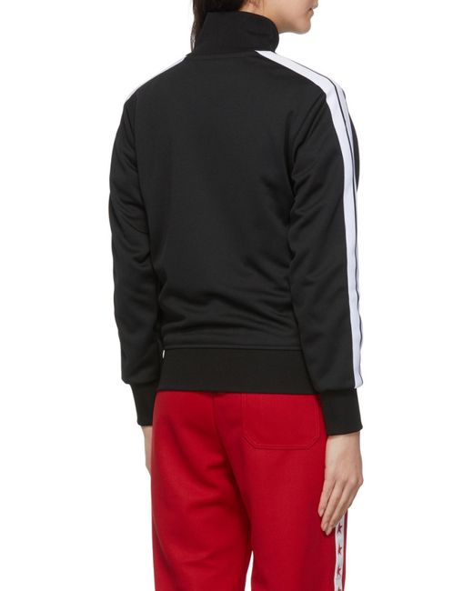 Palm Angels Black Side-Stripe Track Jacket