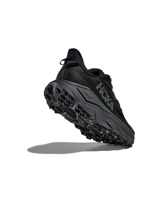 Hoka One One Black Challenger 8 Logo-Print Mesh Sneakers