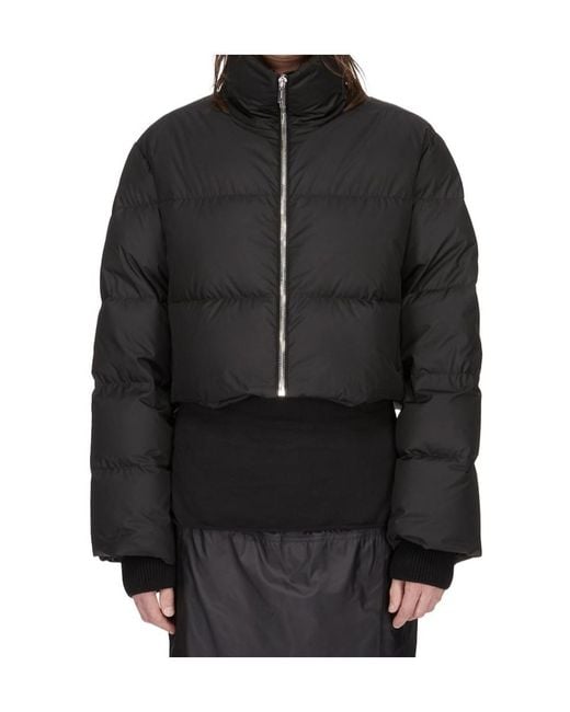 Moncler Black Moncler Rick Owens Cropped Cyclopic Jacket for men