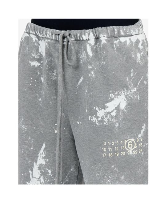 MM6 by Maison Margiela Gray Drawstring Painted Pants