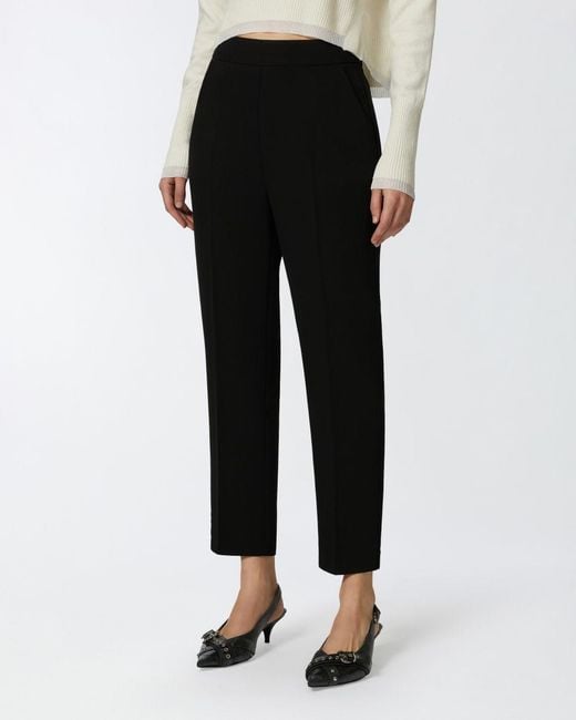Pinko Black Parano High-Waist Cigarette Trousers