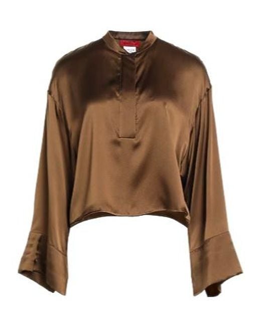 MAX&Co. Brown Long Sleeve Shirt