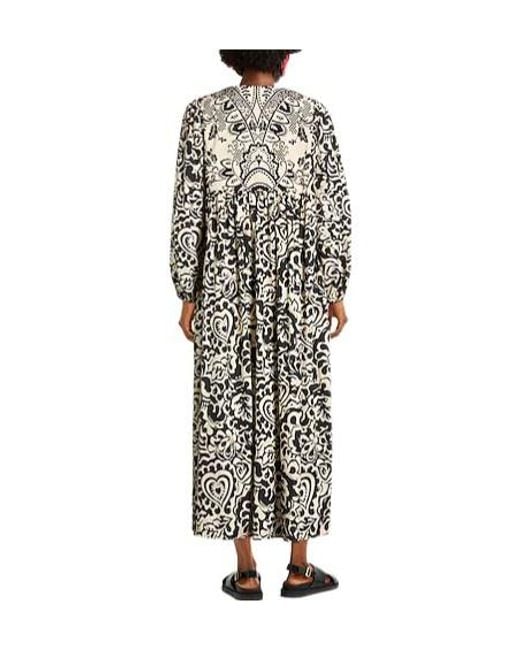 Weekend by Maxmara White Two-Tone Long Sleeve Dress