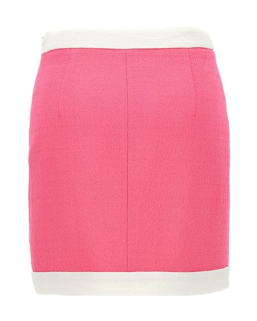 Moschino Pink Viscose Long Skirt