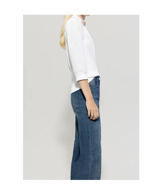 Luisa Cerano Blue Button-Down Shirt