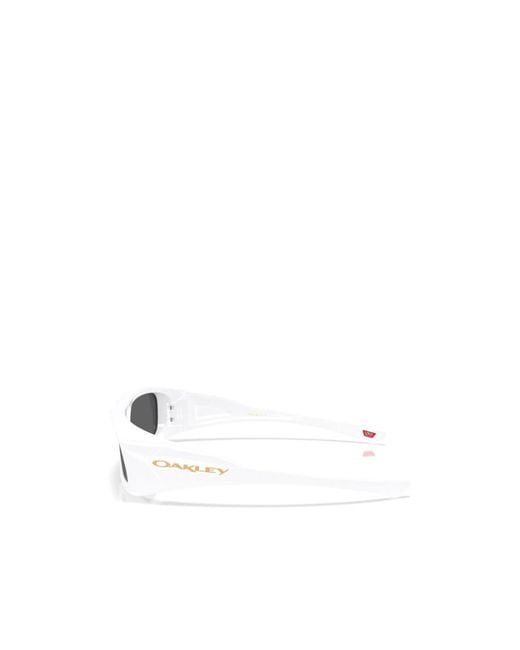 Oakley White Geometric Sunglasses for men