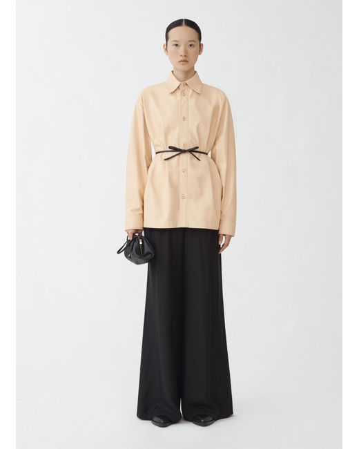 Fabiana Filippi Black Twill Wide-Leg Casual Pants