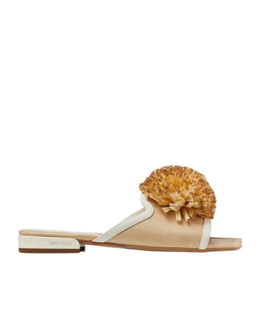 Jimmy Choo Metallic Nako Flats