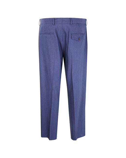 Paul Smith Blue Belt Loop Casual Pants for men