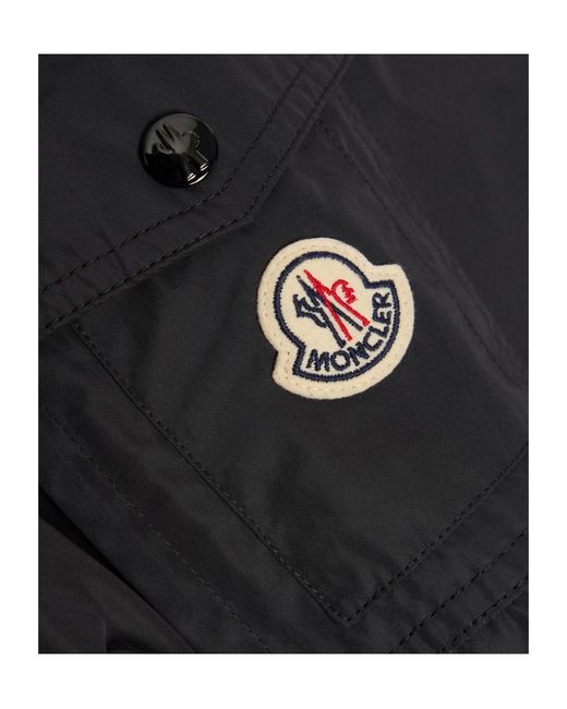 Moncler Black Hooded Jacket for men