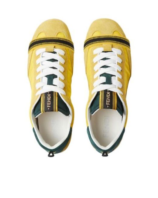 Fendi Yellow Wrap Sneakers