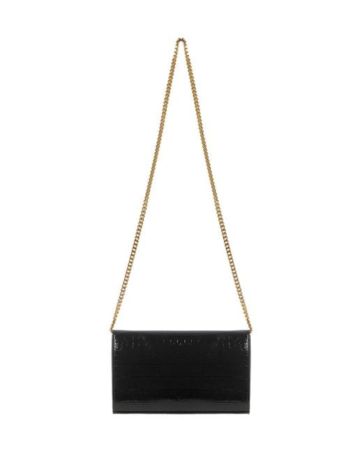 Saint Laurent White Kate Embossed Alligator Woc