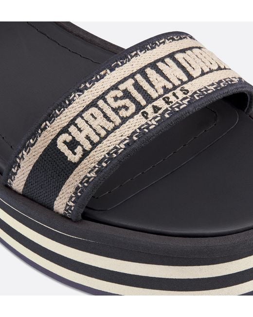 Dior Black Dway Wedge Sandal