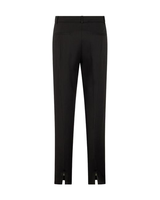 Peserico Black Straight-Leg Stretch Pants