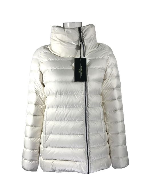 Weekend by Maxmara White Long-Sleeved Down Jacket