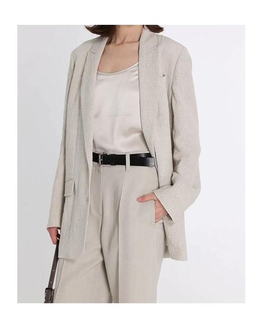 Brunello Cucinelli Natural Long Sleeve Jacket