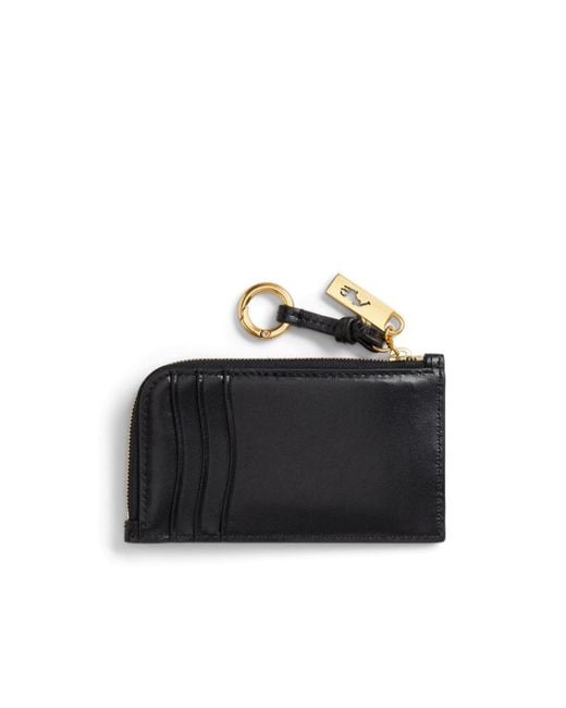 Polo Ralph Lauren Black Zip Leather Wallet for men