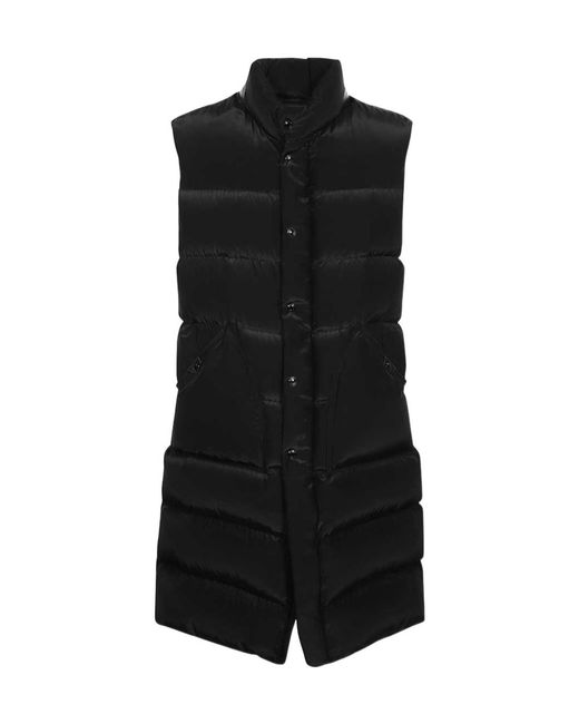 Tom Ford Black Quilted Cotton Vest for men