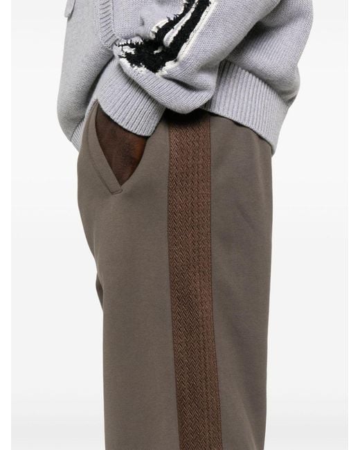 Lanvin Gray Side Curb Joggers for men
