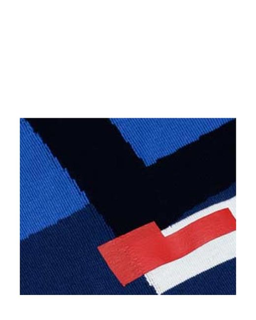 Iceberg Blue Printed Pattern Pullover for men