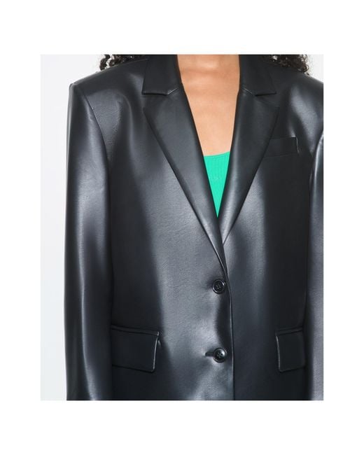 Stand Studio Blue Single-Breasted Blazer