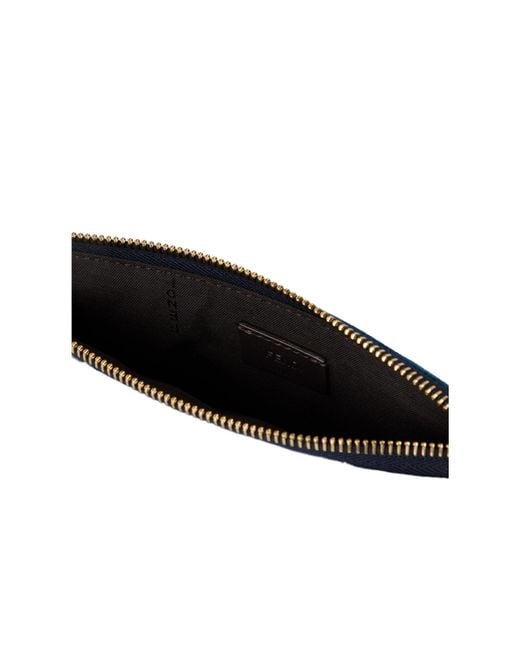 Fendi Blue Zippered Underarm Bag