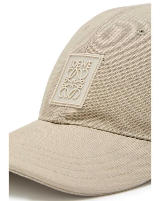 Loewe White Cotton Canvas Cap for men