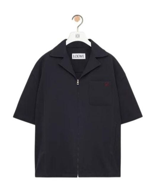 Loewe Blue Short Sleeve Shirt for men