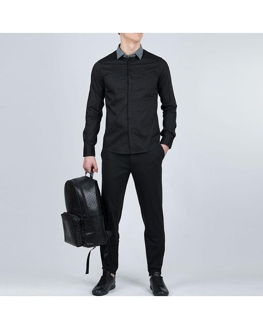 Emporio Armani Blue Logo Details Casual Pants for men