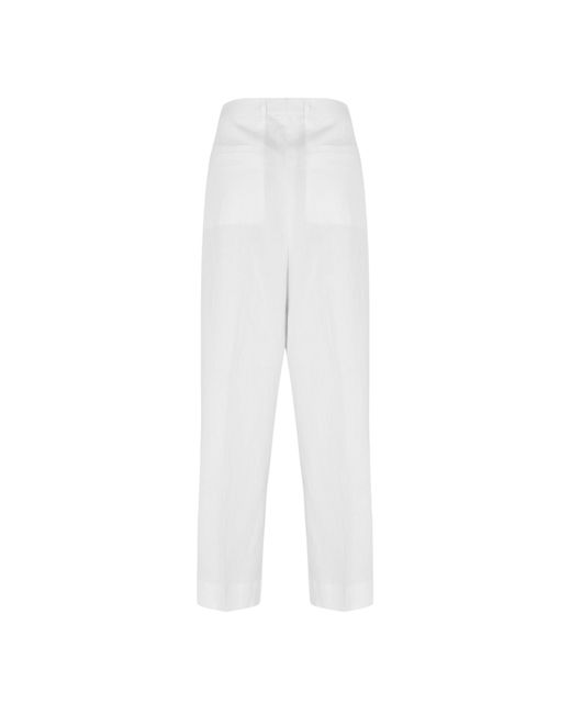 Dolce & Gabbana White Loose Long Pants for men
