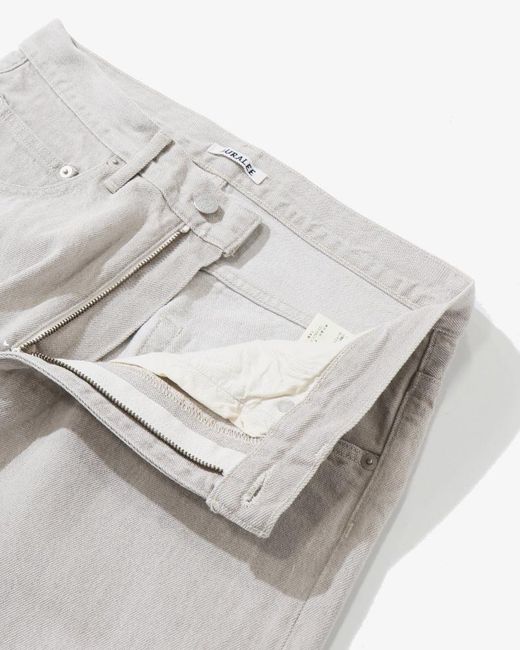 Auralee White Wide-Leg Jeans for men