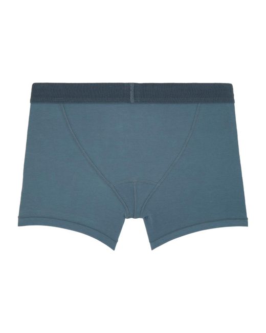 Skims Blue Logo Detail Boxer Briefs Three-Pack for men