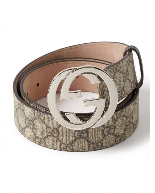 Gucci White Buckle Belt for men