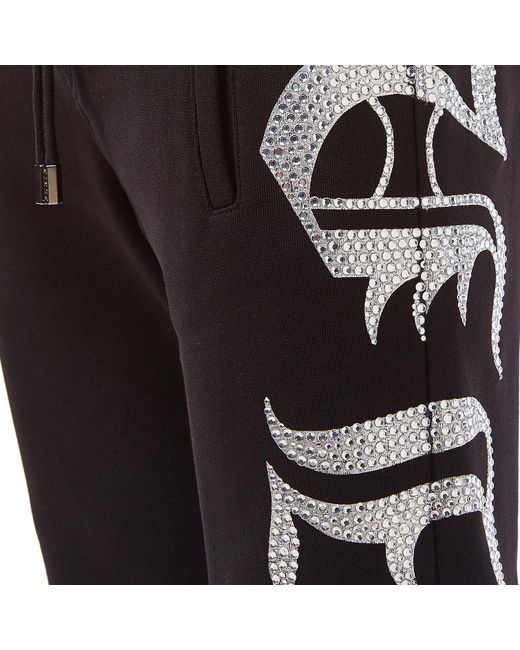 Philipp Plein Blue Printed Drawstring Sweatpants for men