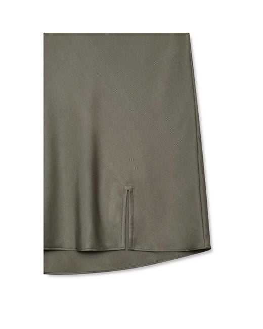 Anine Bing Green Minimalist Slim-Fit Short Skirt
