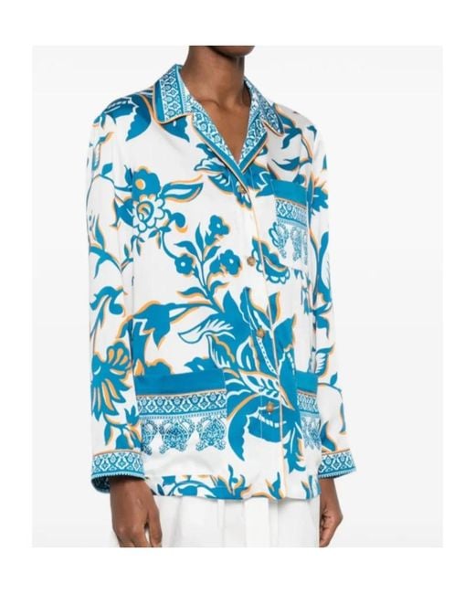 Etro Blue Printed Shirt