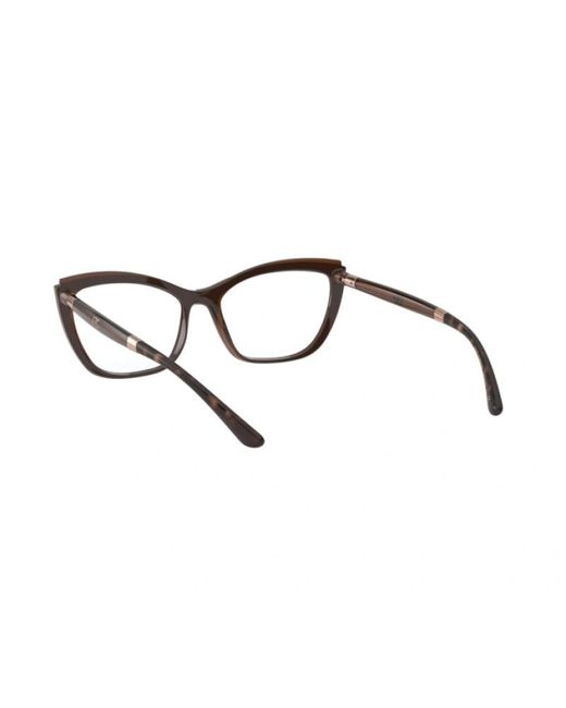 Dolce & Gabbana White Cat-Eye Profile Flat Mirror