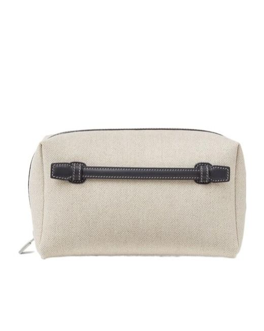 Loro Piana Natural Medium Extra Travel Pouch for men