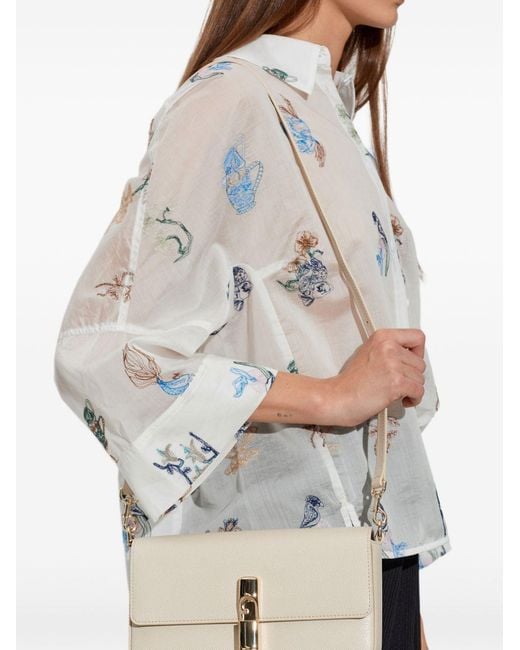 Furla Natural Iride S Flap Shoulder Bag