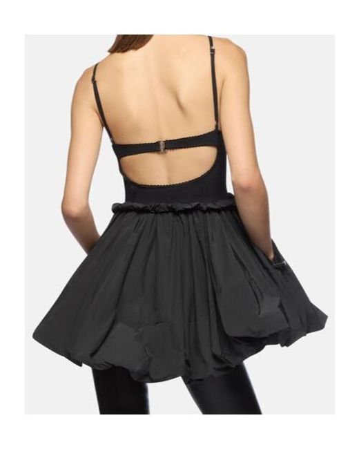 The Attico Black The Strappy Mini Dress