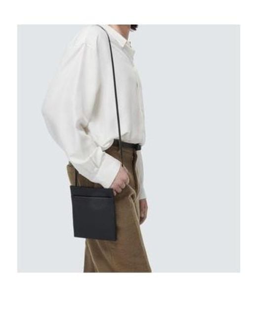 The Row Black Rectangular Shoulder Bag for men